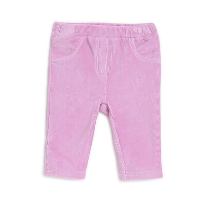 Girls Medium Pink Solid Long Trouser